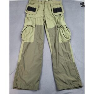 Cabela Hunting Pants Mens 34Reg Green Utility Shooting Ammo Cargo Pockets‎